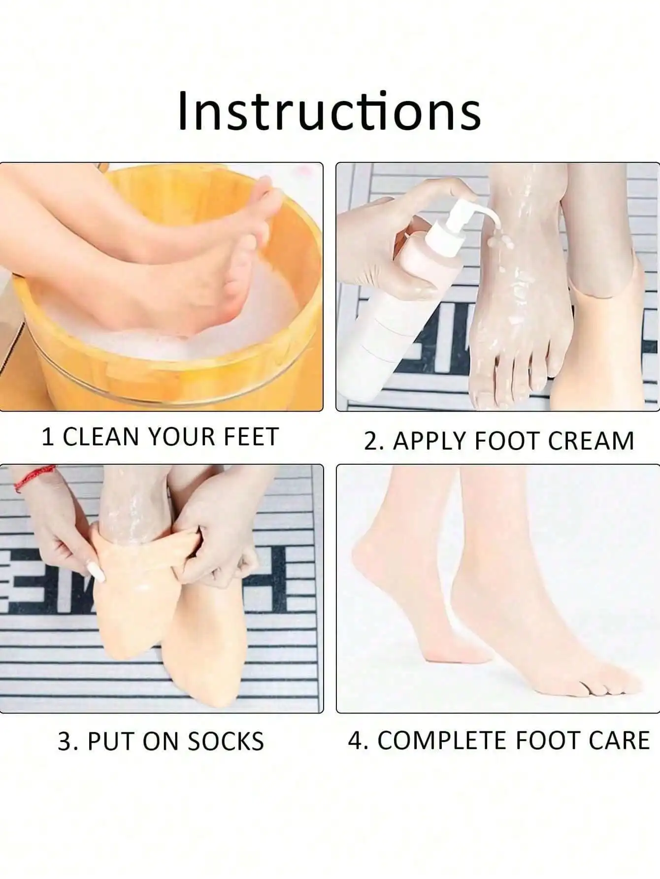 Silicone Moisturizing Relief Socks, 1pair High Elastic Absorption Pressure Socks, Reusable Aloe Socks, Overnight SPA Sock, Anti-