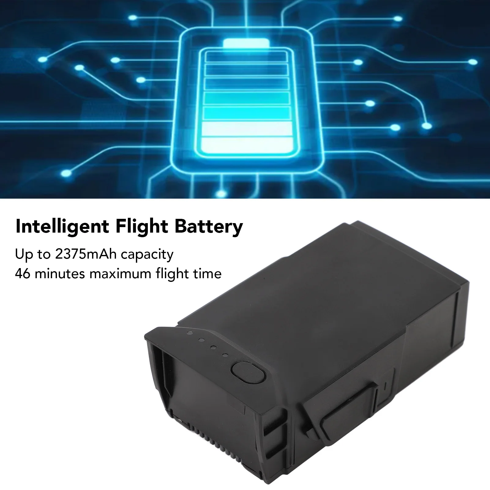 Inteligentna bateria lotnicza dla MAVIC Air 1 wymiana dronów akumulator 2375mAh Maksymalny czas lotu 46 minut