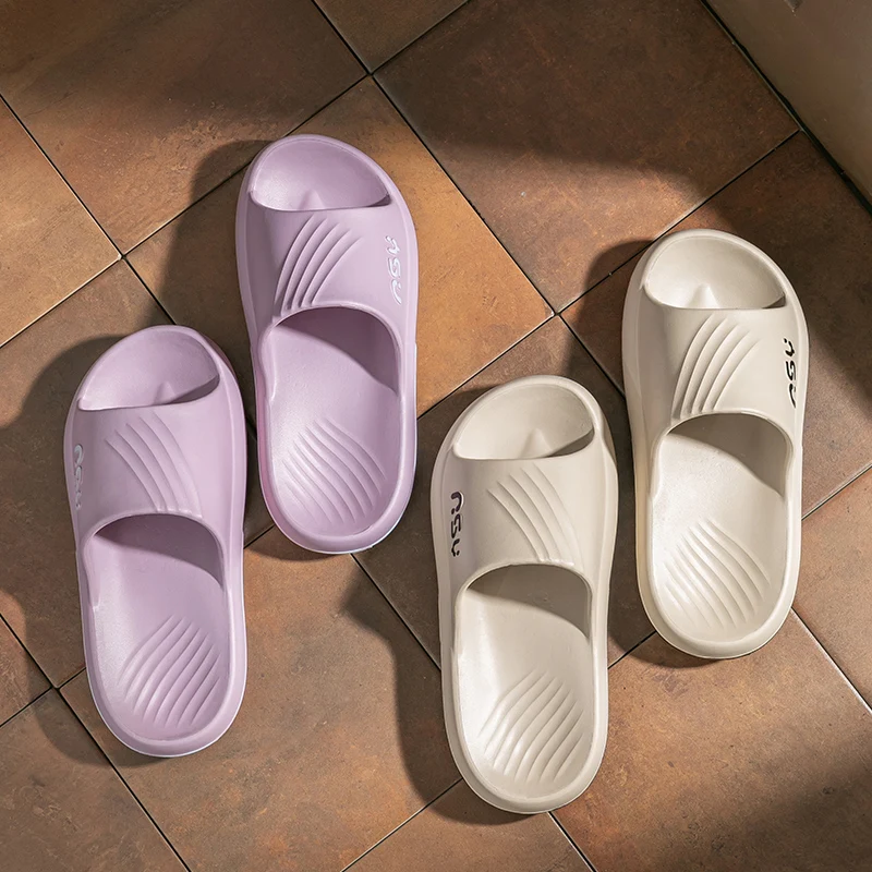 Trendy Men's Platform Slippers Summer Home Shoes EVA Thick bottom Outdoor Soft Non-slip Comfortable Beach Walk Sandals Outdoor image 3