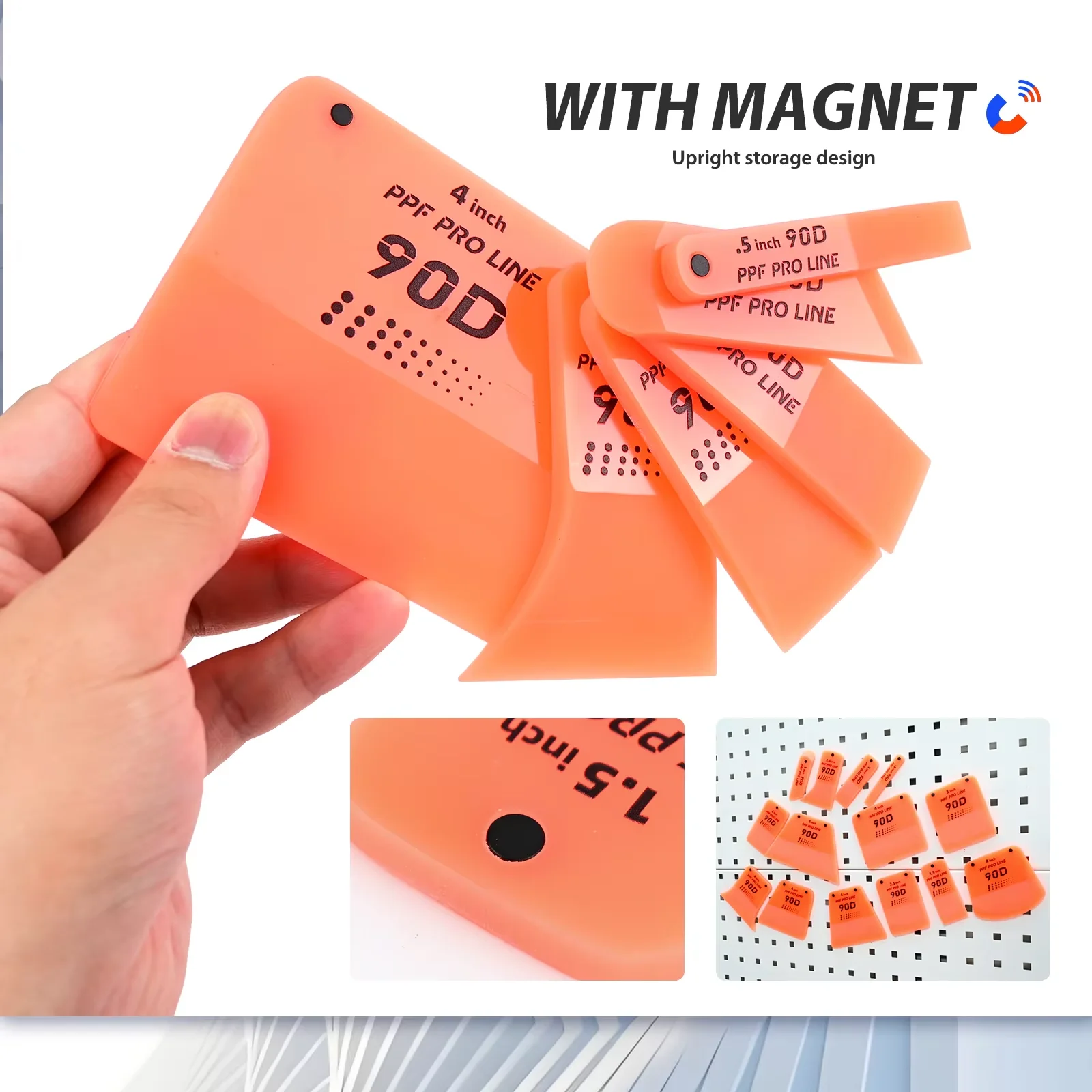EHDIS PPF Squeegee Rubber Water Wiper Set Window Tinting Water Wiper Blade Scraper Cleaner Car Vinyl Wrap Tool