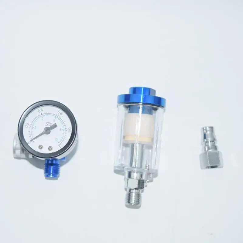Imagem -04 - Pistola de Pulverização Air Regulator Gauge In-line Óleo Água Armadilha Separador de Filtro eu jp us Adaptador Ferramentas Pneumáticas para Airbrush Af02