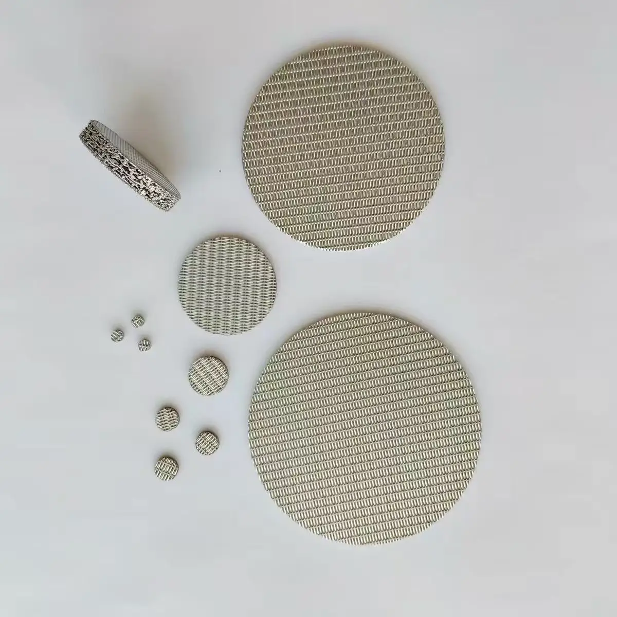5pcs 316 Stainless Steel Sintered Filter, High Precision Explosion-Proof Disc for Liquid & Gas Filtration