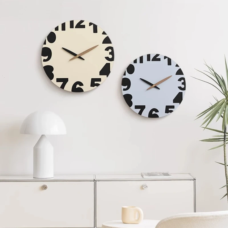 الشمال نمط غرفة مصمم ساعات الحائط بسيطة الحديثة الجدار الديكور مصمم ساعة حائط مستديرة Duvar Saati الديكور المنزلي