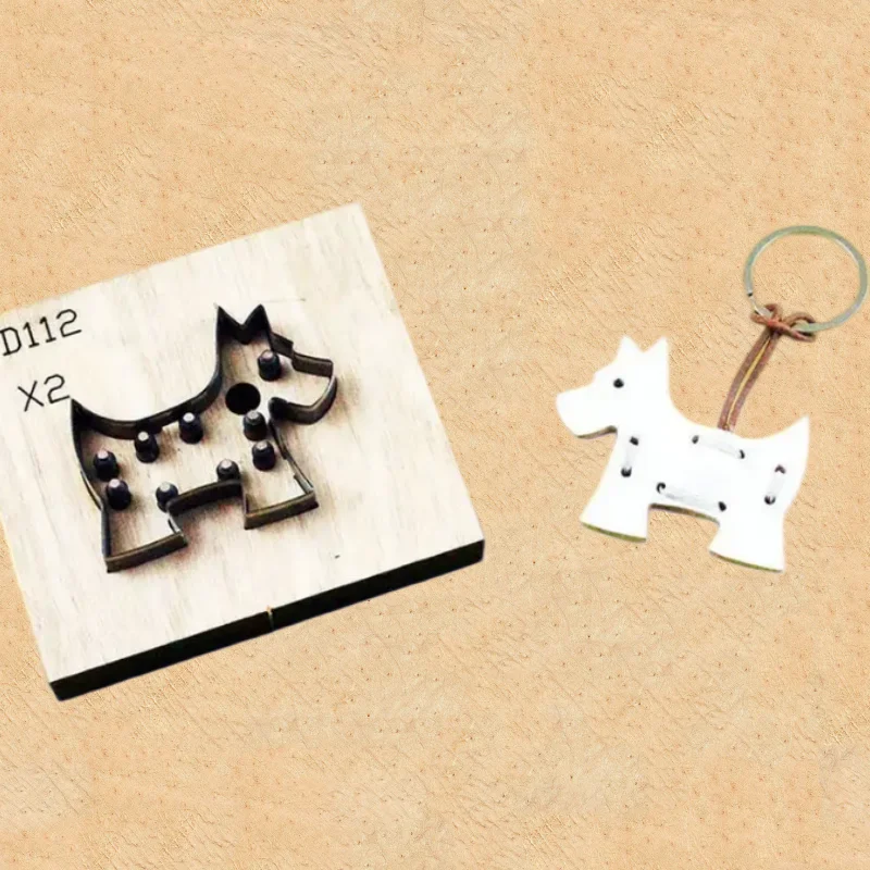 Cute Dog Pendant Custom Leather Cutting Die Handmade Leather Craft Punch Mold