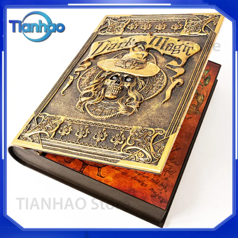 Magic Book Animated Spell Book Halloween Ornament Electric Voice Sensing Tabletop Ornament