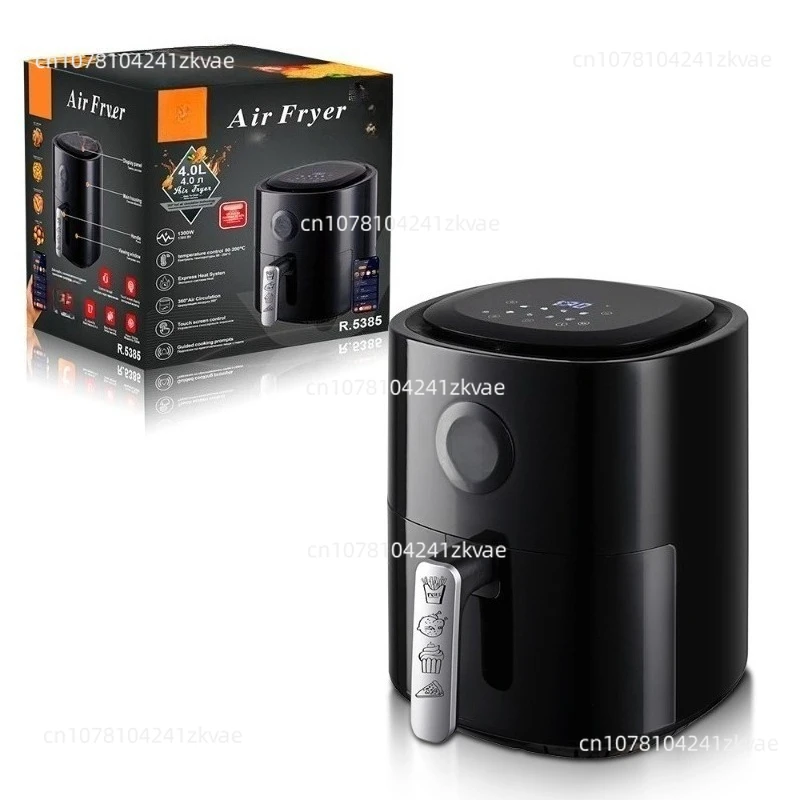 4L Air Fryer Household Multi-function Smart Touch Screen Oil-free Smokeless Electric Fryer Can Be Operated Remotely