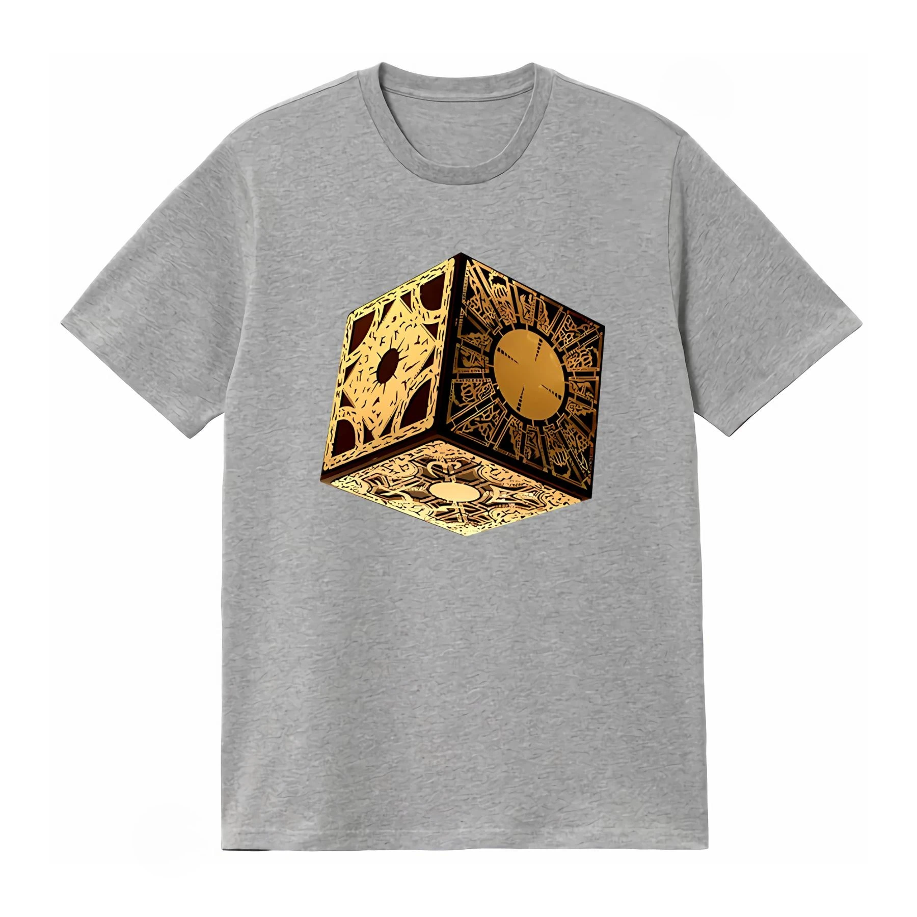 Hellraiser Puzzle Box T Shirt Pinhead 80s Horror Movie Cube Devil Design New Trendy Casual Fashion Men Women 2026 Summer T Shirt