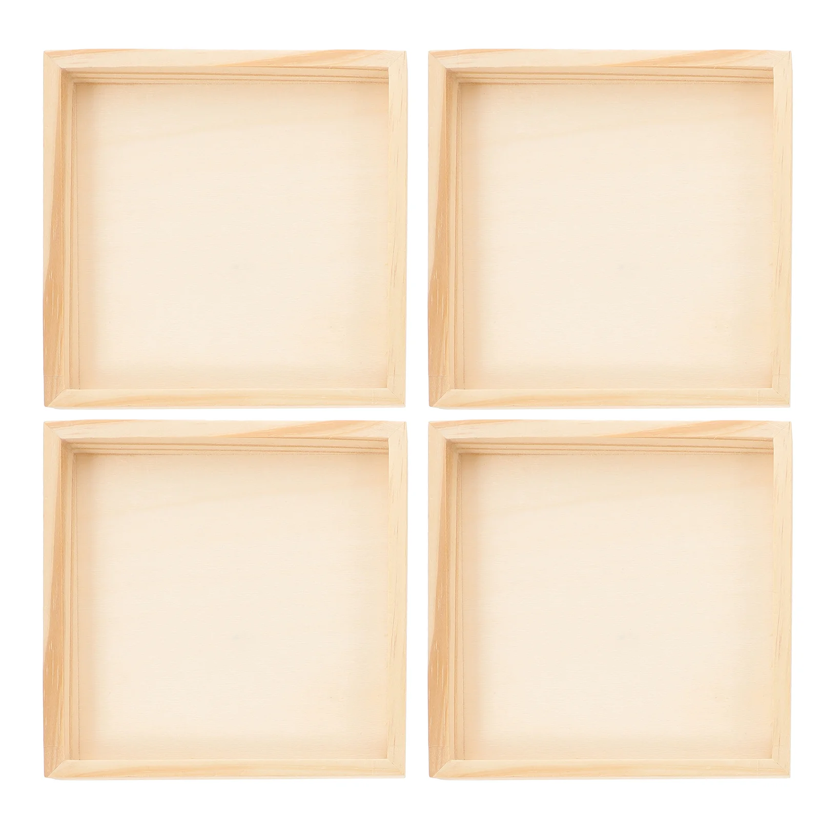 

4Pcs Practical Jigsaw Puzzle Sorting Tray Wooden Puzzle Accessory and Organizer Jigsaw Puzzle Sorting Trays