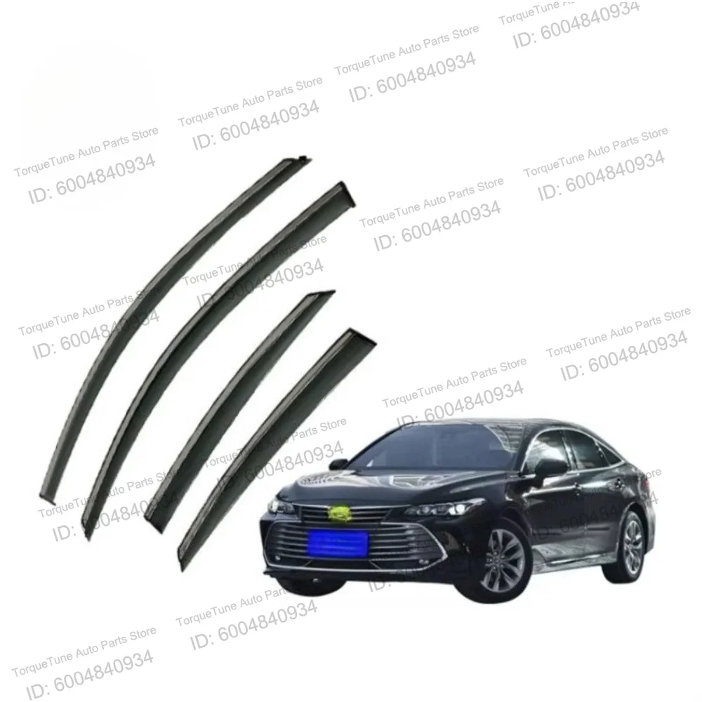 Premium Injection Window Visor Wind Deflector For TOYOTA AVALON 2019 Side Rain Guard Sun Shield Stainless Steel Auto Trim