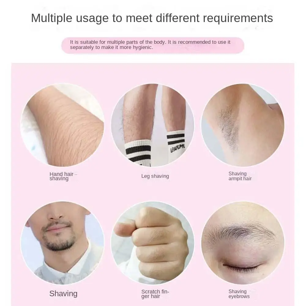 Curved Moon Shaped Curved Eyebrow Trimmer Facial Hair beard grooming Makeup Tool Curved Eyebrow Shaper Shaver ABS