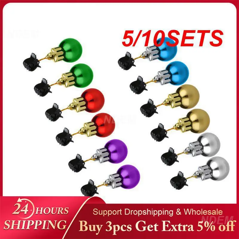 5/10 zestawów świąteczna broda wiszące dzwonki trwała i trwała do zabawy z plastikowym New Year Noel Navidad dzwonki ozdobne