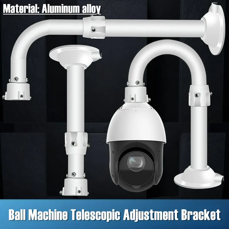 High Speed Dome Camera Ceiling Mount Bracket Outdoor Telescopic Adjustable Lengthened Rod Ball Machine Security Camera Bracket