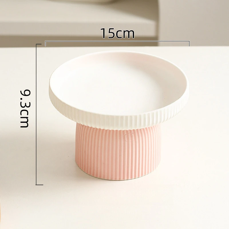 وعاء سيراميك مرتفع للقطط، طبق طعام للحيوانات الأليفة غير قابل للانزلاق، قاعدة ثقيلة للقطط/الكلاب ذات الوجه المسطح، حماية للرقبة، مضاد للانسكاب، سهل التنظيف #2