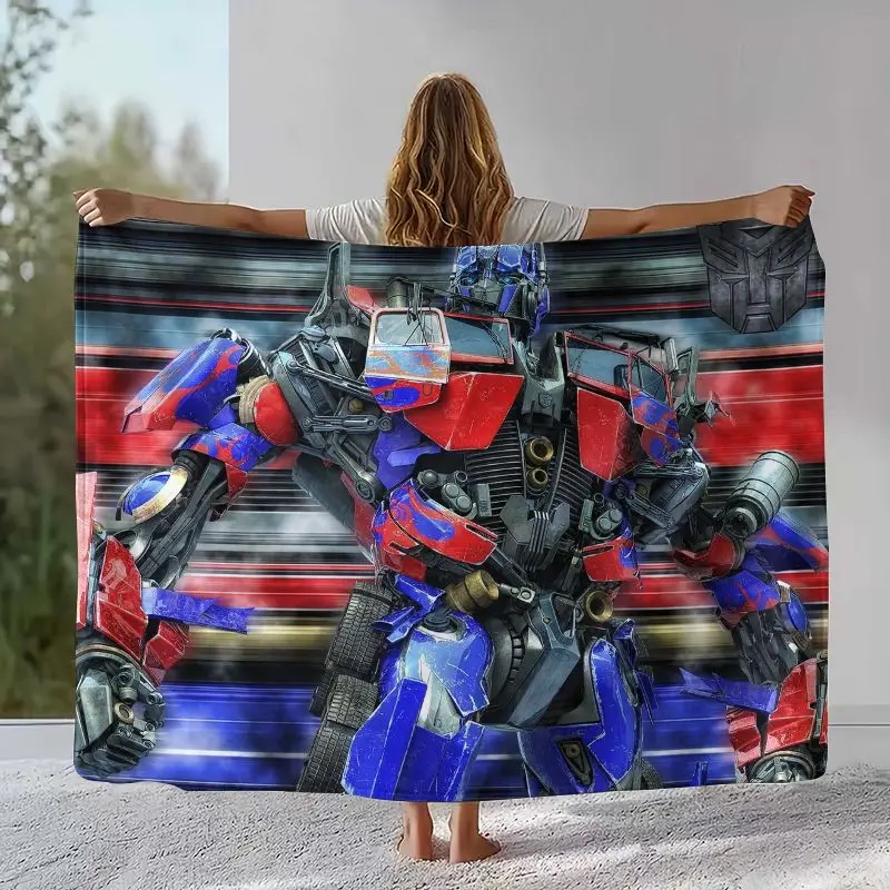 Autobots Transformers Optimus Prime Flannel Throw Blanket,Cozy Warm Blanket for Bed,Sofa,Living Room,Picnic,Camping,Home Decor