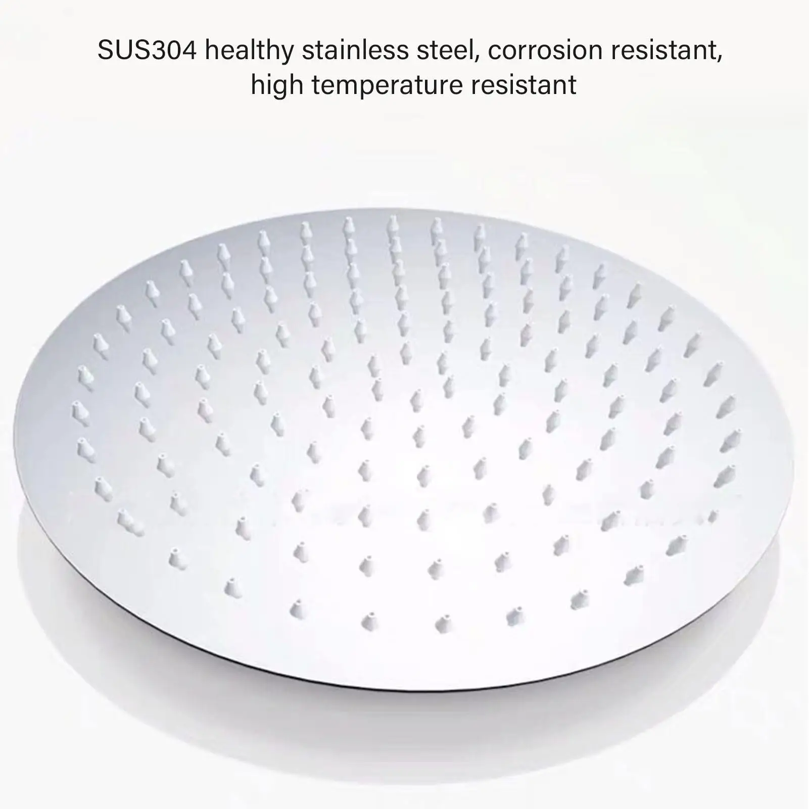 Cabeça de chuveiro de chuva de aço inoxidável de alta pressão 201 para luxuoso para experiência de spa doméstica