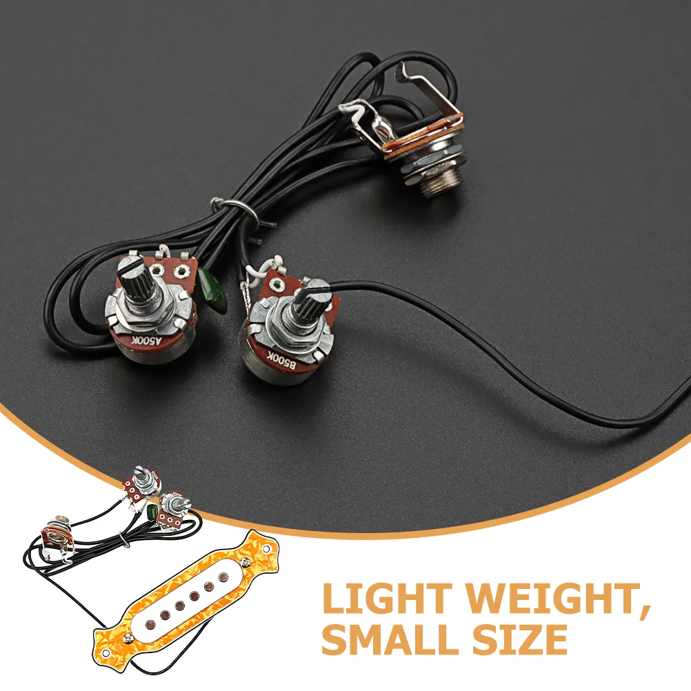 

1Set Guitar Pickup Wired Control Acoustic Instrument Pickup High Sensitivity Sound Replacement Portable Practical Musical