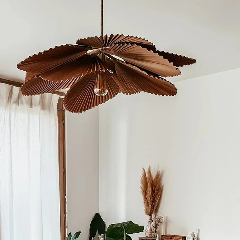 Wabi Sabi lampada da soffitto in carta soggiorno negozio Led lampadario a soffitto cucina isola lampade a sospensione decorazioni per la casa Lustre