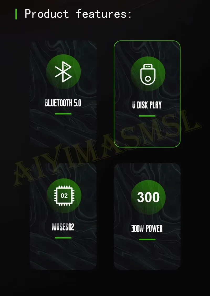 AIYIMA SMSL 2.1 400W HIFI Amplifier Fully symmetric circuit Fiber Coaxial Bluetooth USB Decoder Remote Control Home Player