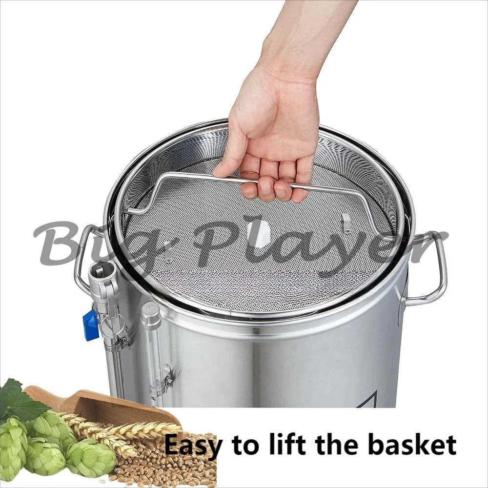 60L Stainless Steel All in One Home Beer Brewing System Equipment Electric Mash Tun Micro Brewery Craft Beer Machine