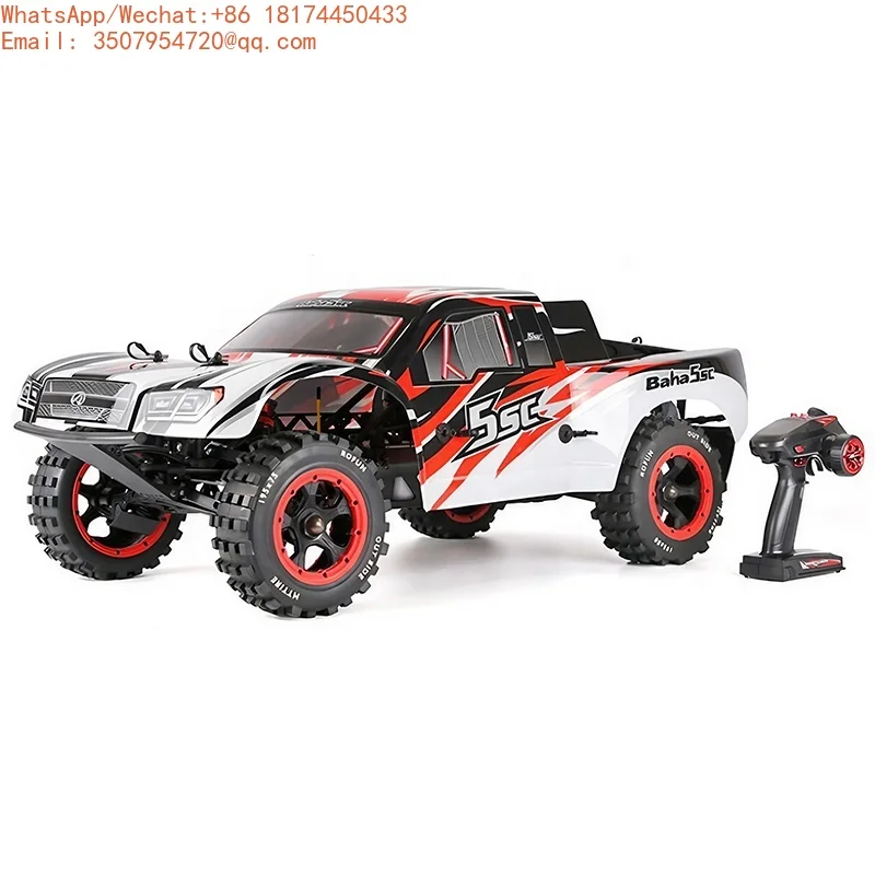 Rofun BAHA5SC 2024 1:5 Scale 32cc Nitro Gas Engine RC Short Course Truck RTR RWD With 2.4Ghz Remote Control For Adults