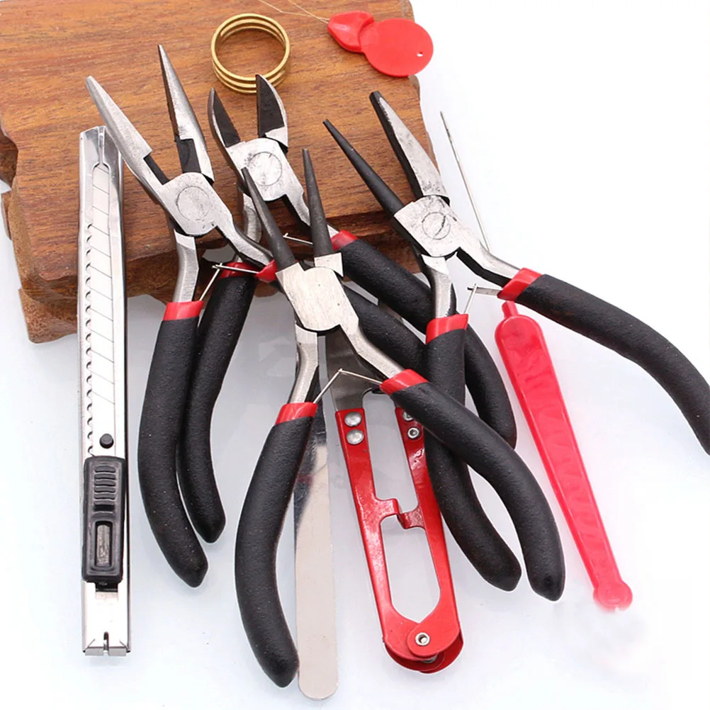 

1Set DIY Jewelry Pliers Kit Durable Practical Tools for Handmade Necklace Earrings Bracelet Making Jewelry Repair Use