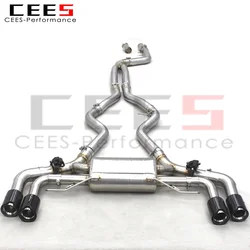 CEES performance valvetronic exhaust catback system for BMW G20 M340i 3.0T 2019-2022 304Stainless Steel Exhaust pipes muffler