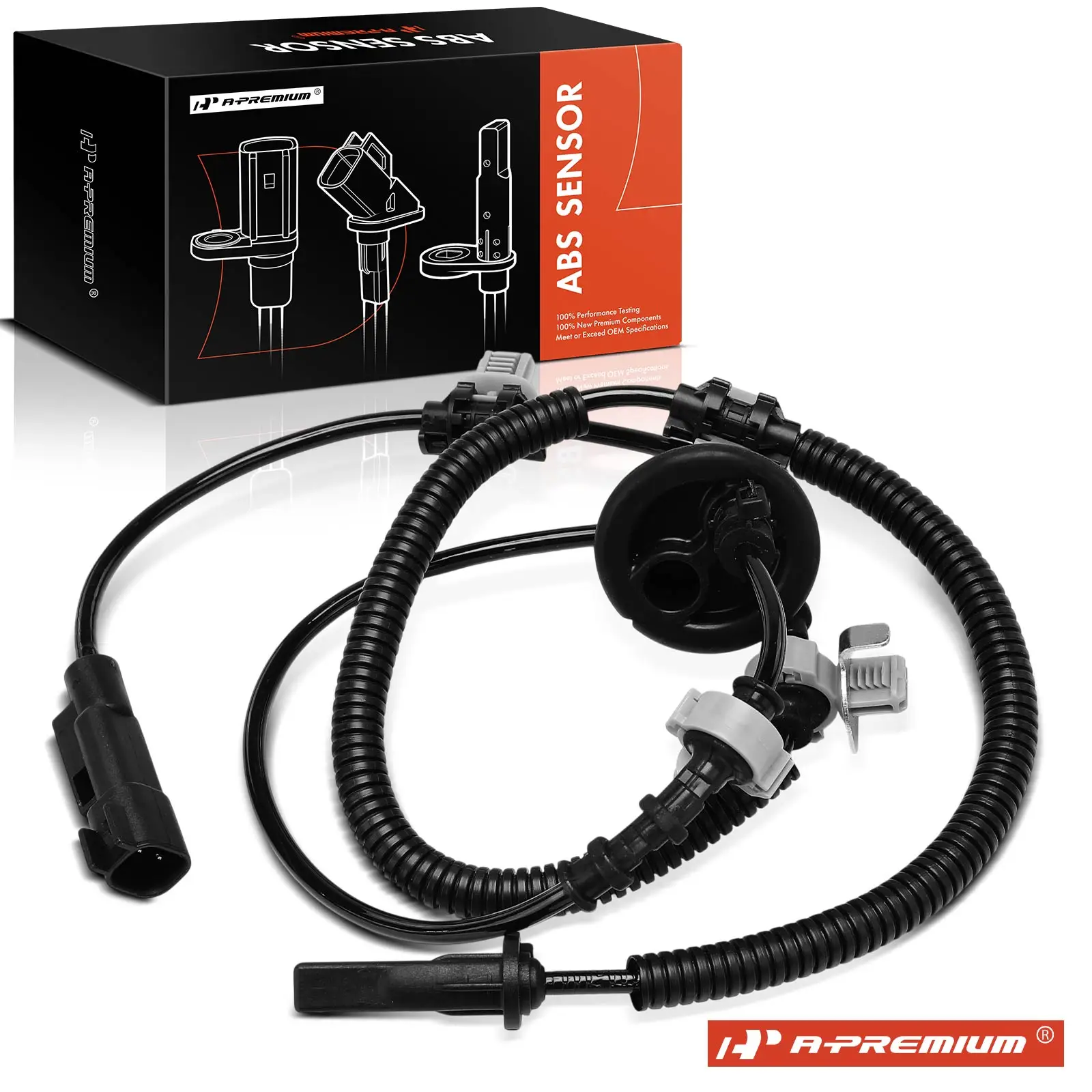 A-Premium Front Passenger Side ABS Wheel Speed Sensor for Chevrolet Blazer 2019-2023 Cadillac XT6 2020-2024