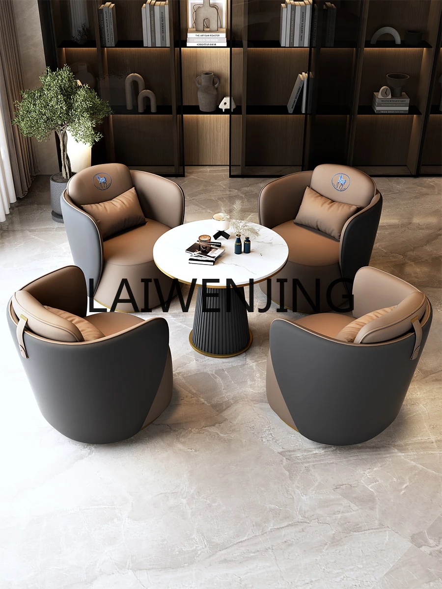 RWJ Combination Hotel Lobby Reception Area Reception Sofa Sales Office Negotiation One Table and Four Chairs