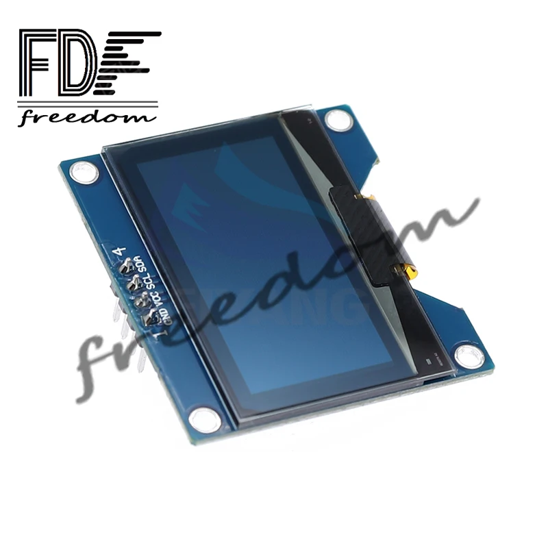 1.54 بوصة 4PIN أبيض أزرق شاشة OLED وحدة FDF SSD1309 محرك IC متوافق مع واجهة CH1116 SPI 128*64