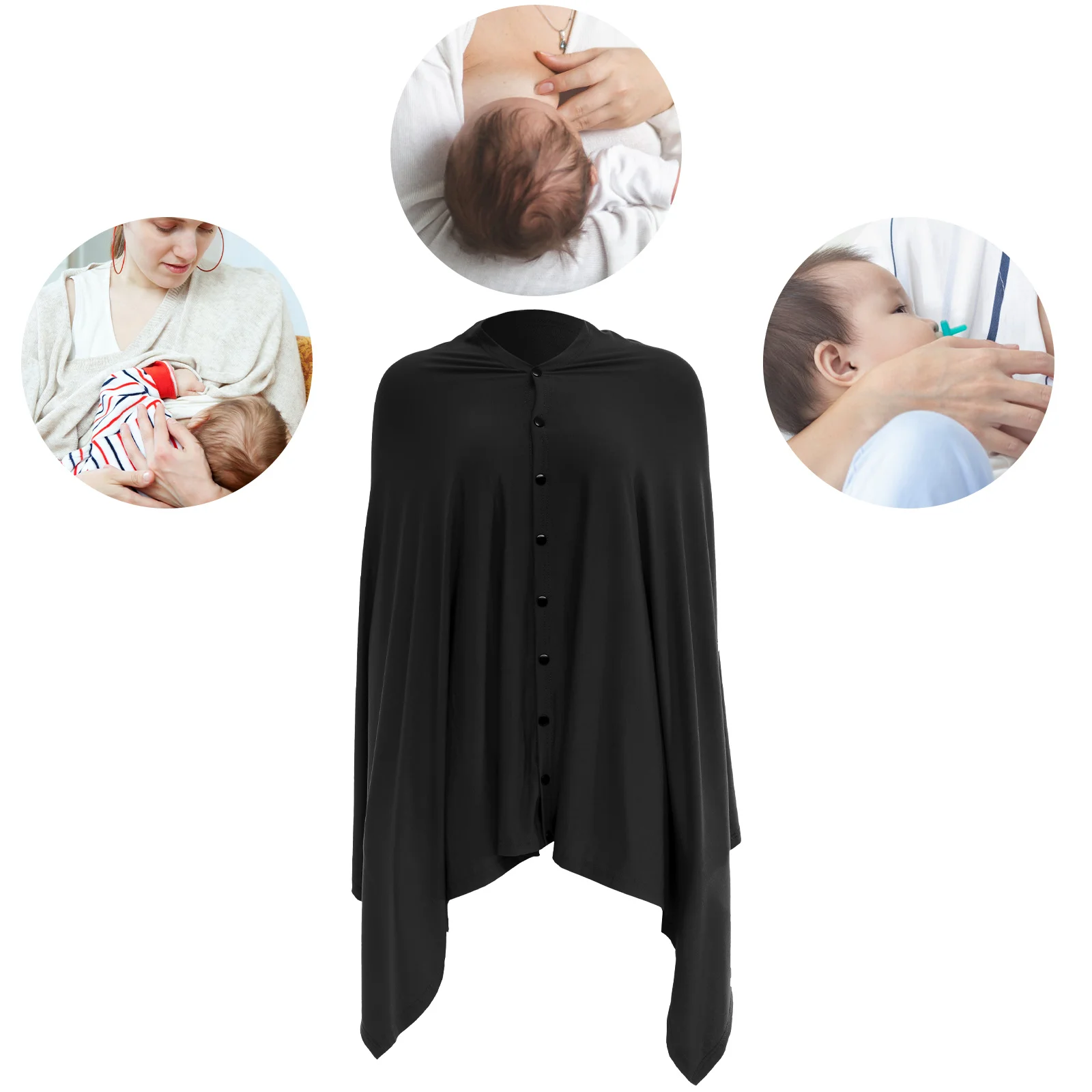 

Шаль для грудного вскармливания, хлопковый материал, многоразовые регулируемые пуговицы, большой размер для наружного использования в помещении, чехол для грудного вскармливания