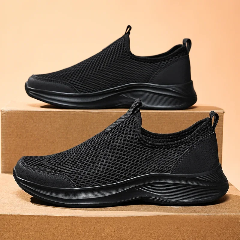 

2026 Summer Outdoor Sports Shoes For Men Big Size Mesh Breathable Lightweight Comfortable Tennis Shoes New Running Shoes For Ma