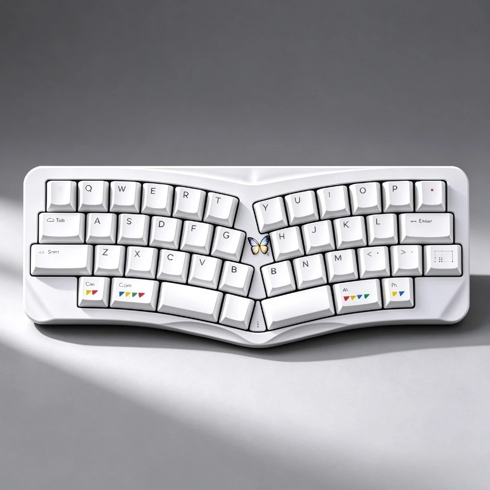 KBTfans Keycaps Set Custom PBT Point Keycap Cherry Profile White Keyboard Cap Mechanical Keyboard Accessories Artisan Keycaps