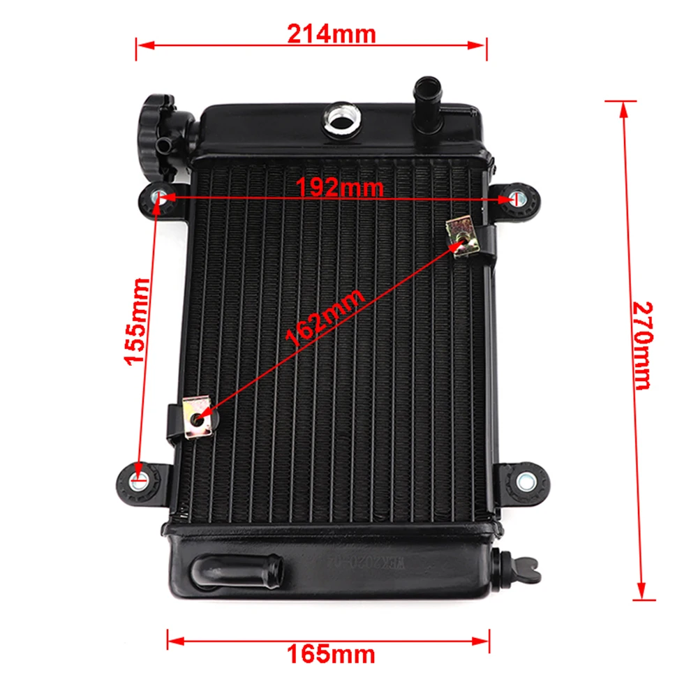 150cc 200cc 250CC Water Cooling Engine Cooler Radiator For Motorcycle Moto Quad Bike 4x4 ATV UTV Buggy Spare Parts