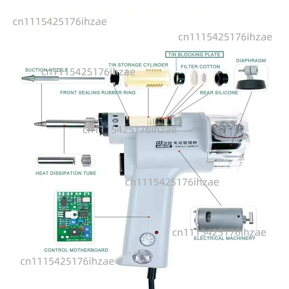 Suitable for S-993A Single Double 110V/220V Desoldering Gun  100W 50HZ Electric Desoldering  Solder Sucker Pump