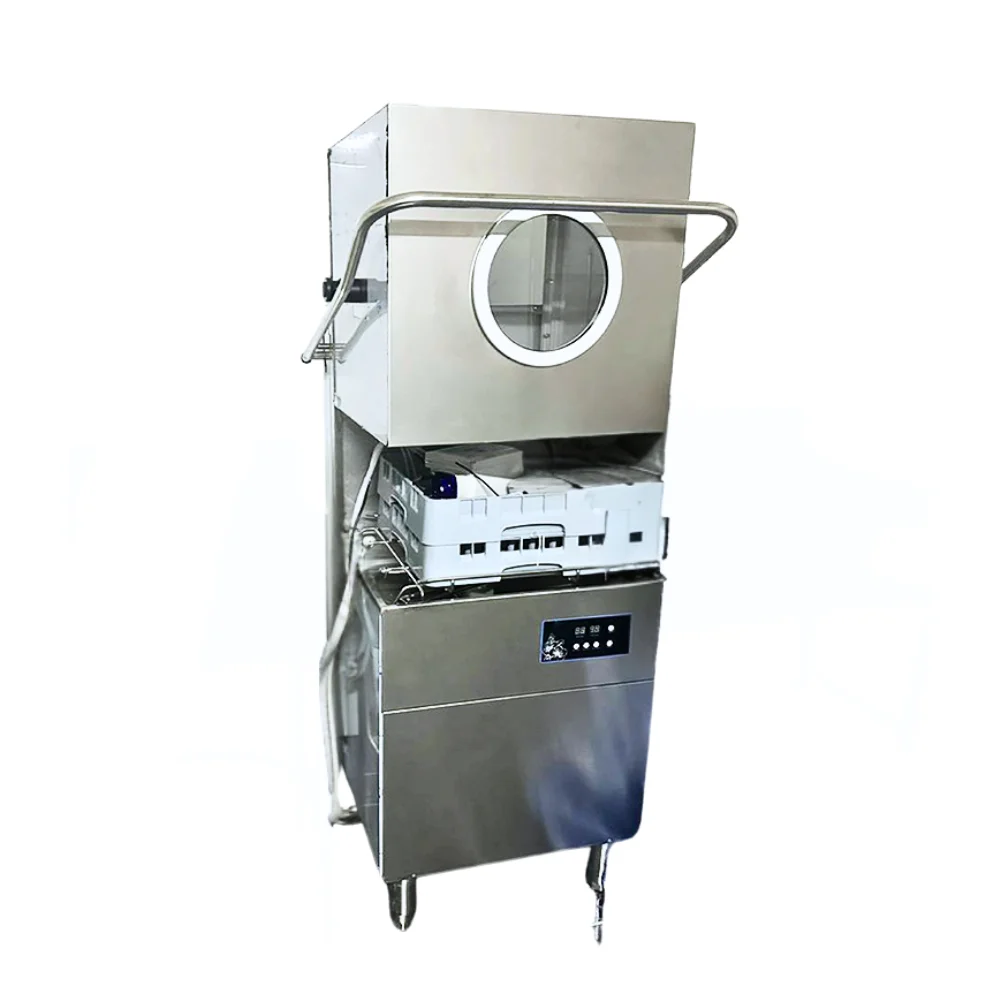 Smart Commercial Dishwasher High Efficiency Eco-friendly Freestanding Hood Type for Restaurant Use Electric Power Source on Sale
