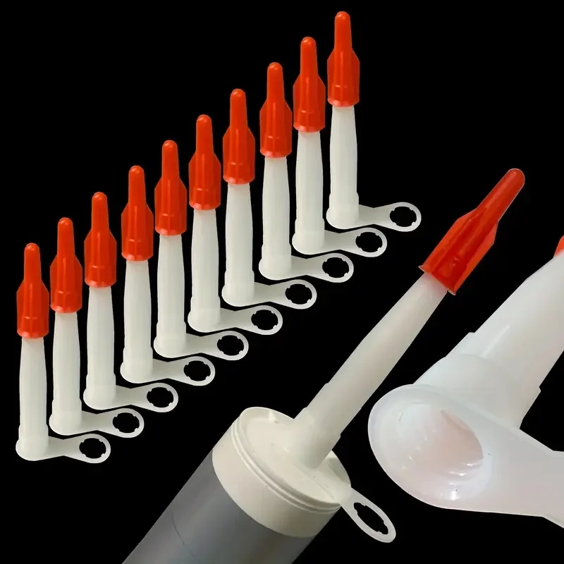 

10pcs Caulk Saver Cap, Reusable Nozzle Cover To Stop Caulk & Adhesive Solidification