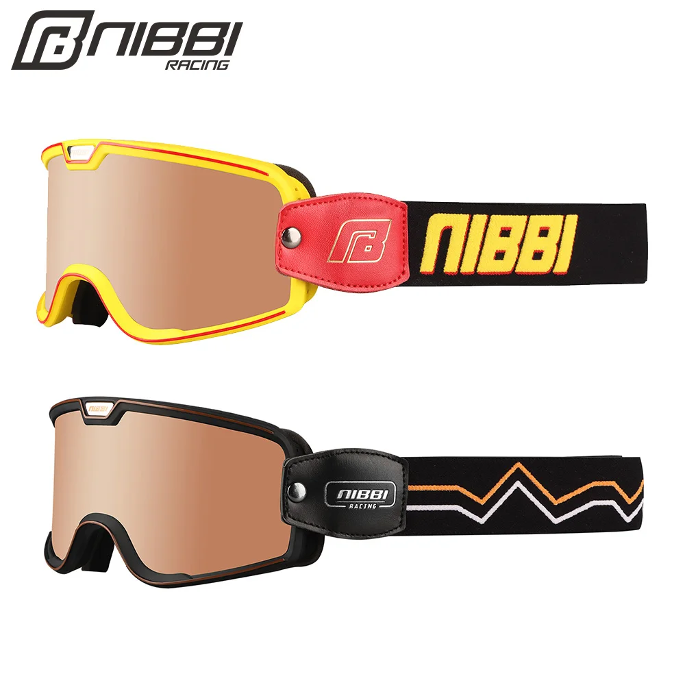 

NIBBI Motorcycle Motocross Sunglasses, Windproof & Shatter-Resistant Goggles for MTB, ATV Off-Road Cycling Racing Sports Glasses
