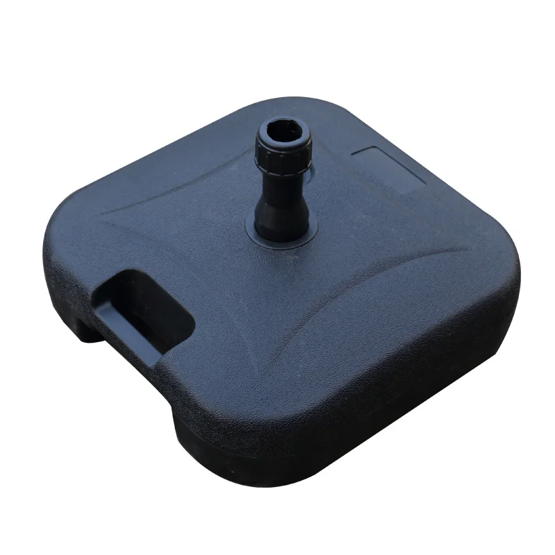 

Большой 3-метровый современный уличный зонтик от солнца из нержавеющей стали, основание для впрыска воды, ручной зонт-банан для паркового патио