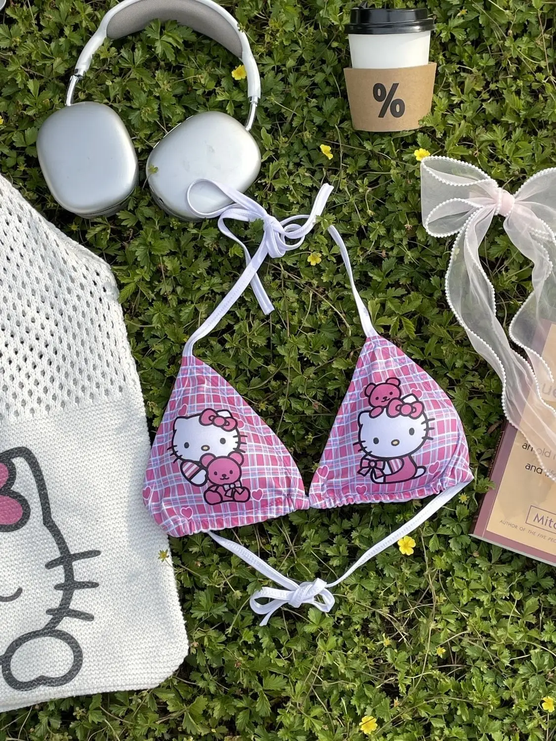 Милое аниме «Hello Kitty», черная кожа, пряное нижнее белье, рубашка, милый мультяшный пикантный купальник, рубашка, одежда для девочек, модные подарки для девочек