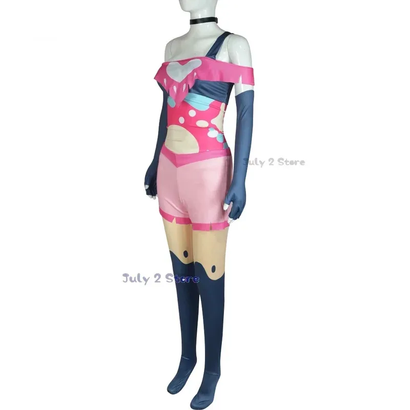 DY20Helluva S1 Queen Bee Cosplay Costume Boss Beelzebub Cosplay Costume Halloween Fancy Sexy Carnaval Party Women Colorful Suit2