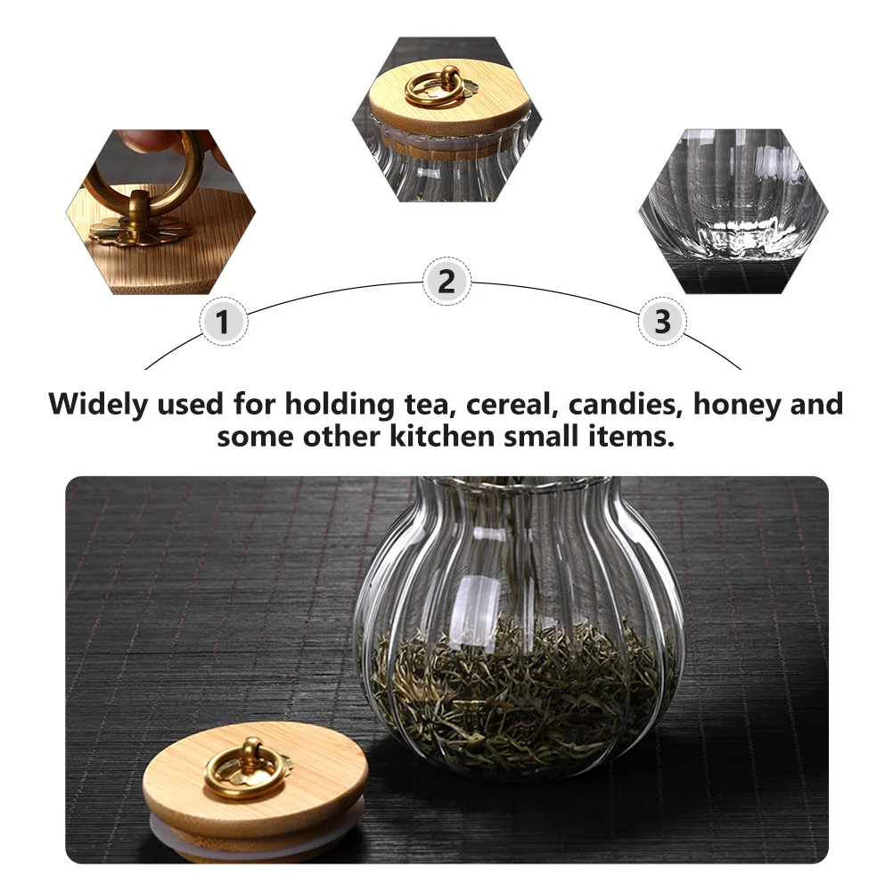 

Glass Jar Moisture-proof Canister Seal Food Storage Multi-purpose Household Sealed