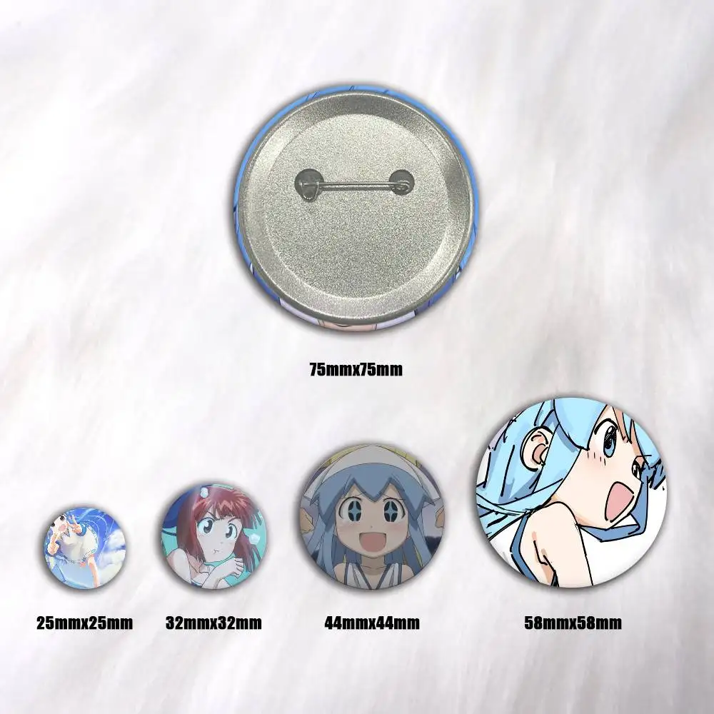 A-Ika Musume ANIME Anime Round Badges, Brooches, Clothing Accessories, Birthday Gifts, Anime Conventions