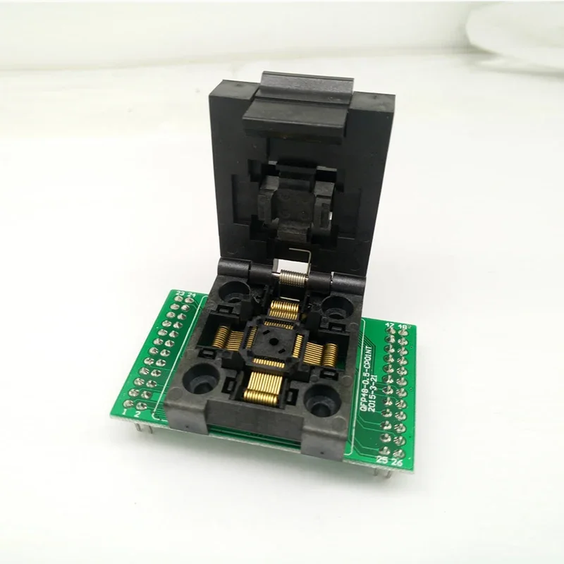 

QFP48 с откидной крышкой, горящее уплотнение, тестовое гнездо IC, уплотнение для программирования, расстояние 0,5-06