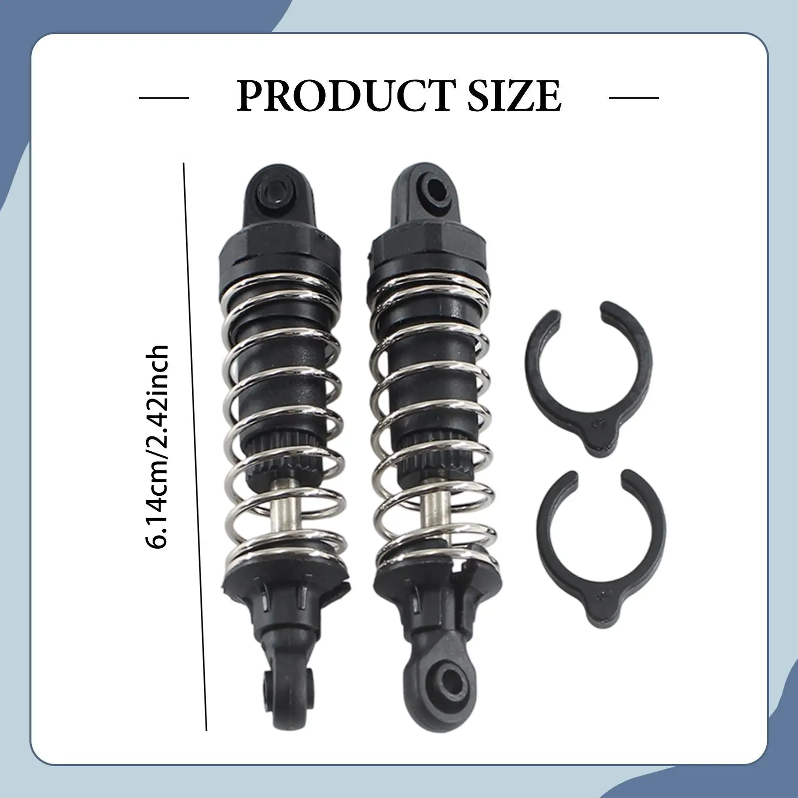 โช้คอัพรถบังคับวิทยุ 2 ชิ้น แข็งแรง ติดตั้งง่าย อุปกรณ์เสริมสำหรับรถบังคับวิทยุขนาด 1:18 รุ่น 18101 18101Pro 18103Pro 18103