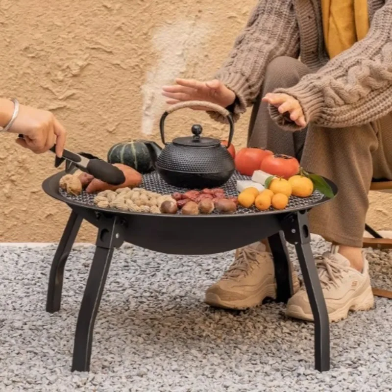Winter Camping Outdoor Stove Picnic Charcoal Roasting Portable Special Stove Foldable Multi-functional Durable Camping Equipment