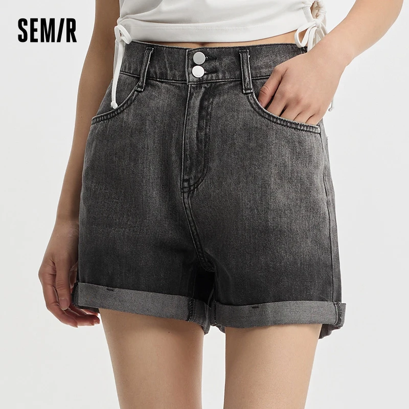 Semir Women Jeans Rolled Hem Pants To CreateTall And Slim Trendy Versatile Summer Cool Shorts Ladies' Fashion Streetwear