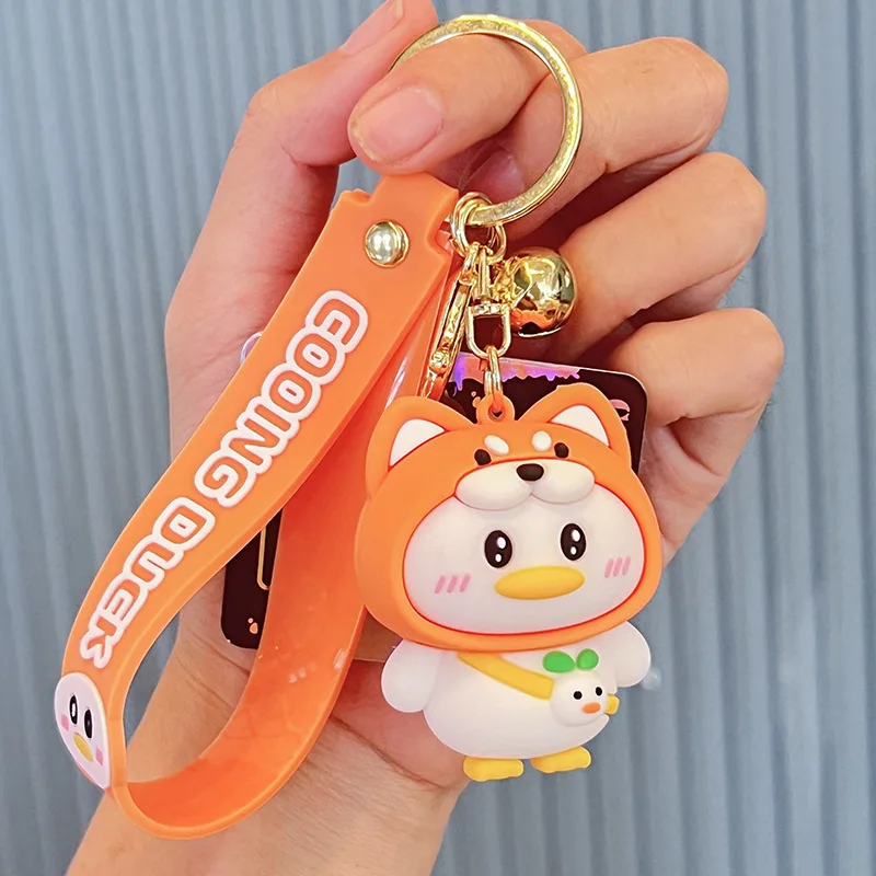 Cuckoo Duck Cute Toy Bag Pendant Cartoon Key Chain Silicone Couple Small Gift Exquisite