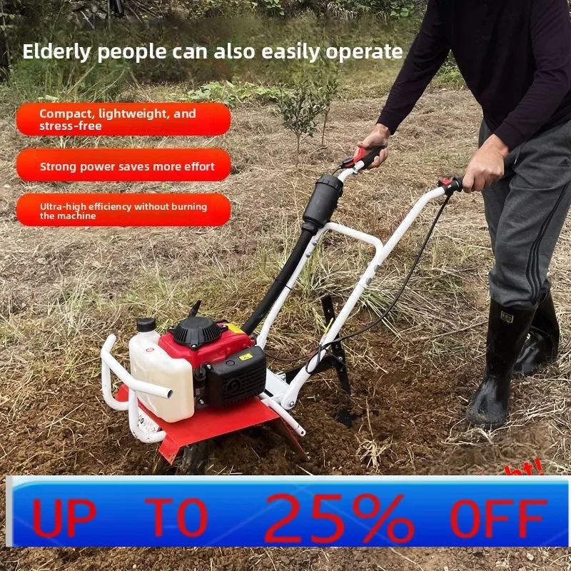 

LTT agricultural small trencher old man plowing machine field loosening soil plowing rotary tiller