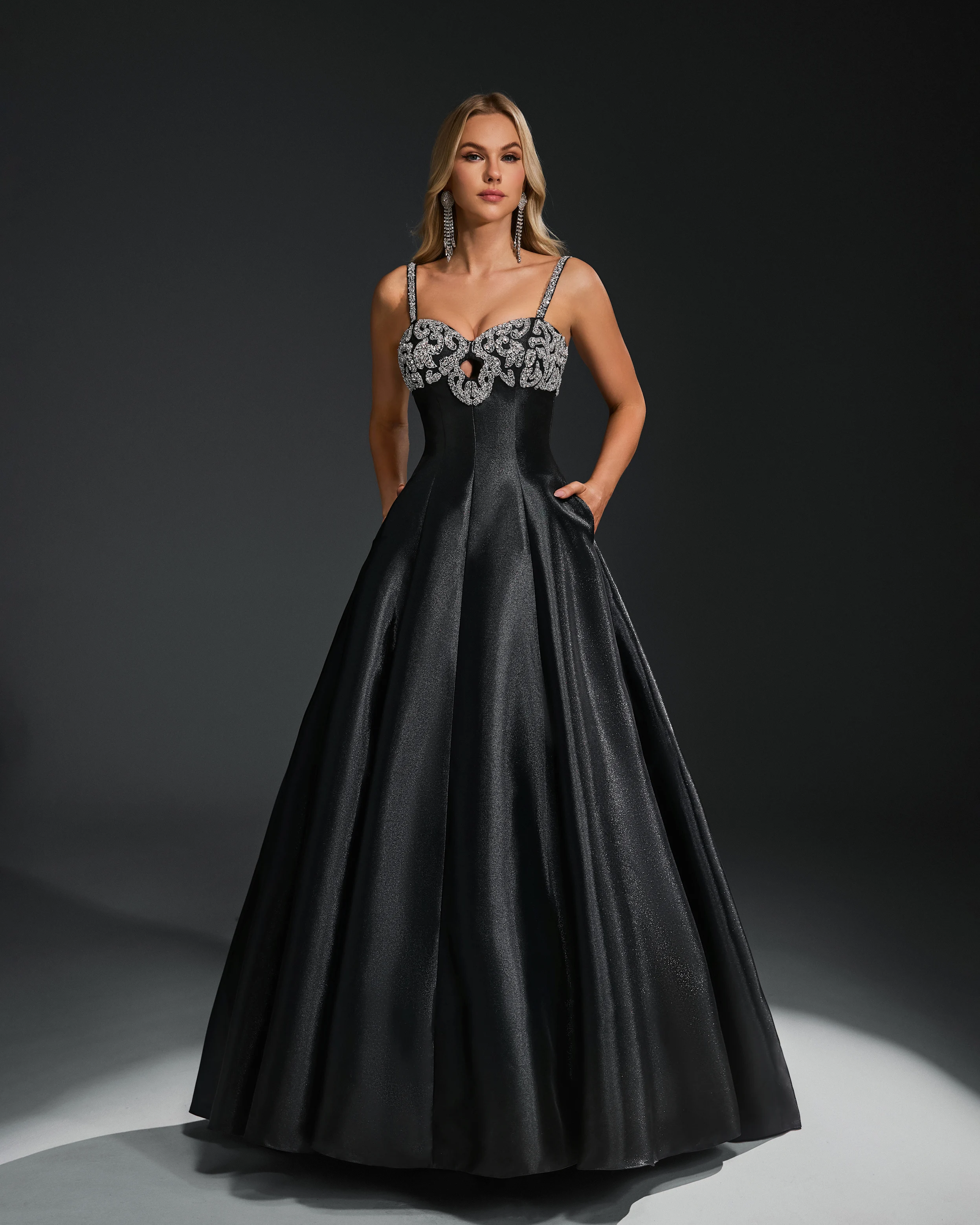 شاليمار تشانغ فستان سهرة أسود مثير ثوب الموضة للسيدات الفاخرة حفل زفاف مخصص للسيدات