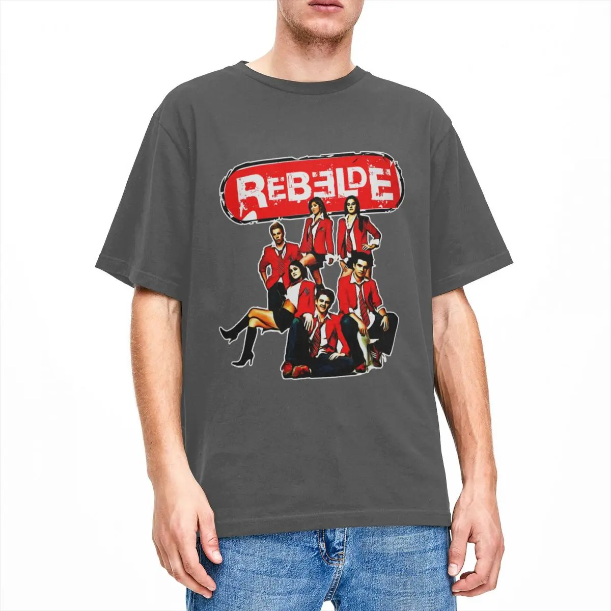 Men's Rebels Dedes T Shirts Rebelde Mia Rbd 100% Cotton Clothing Novelty Short Sleeve Round Collar Tees Party T-Shirt